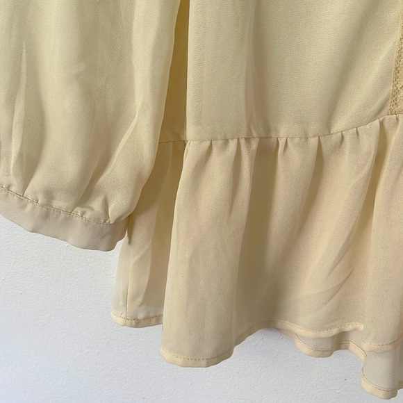 MONTEAU | Women’s Flowy Cream Top Size L - Picture 6 of 6